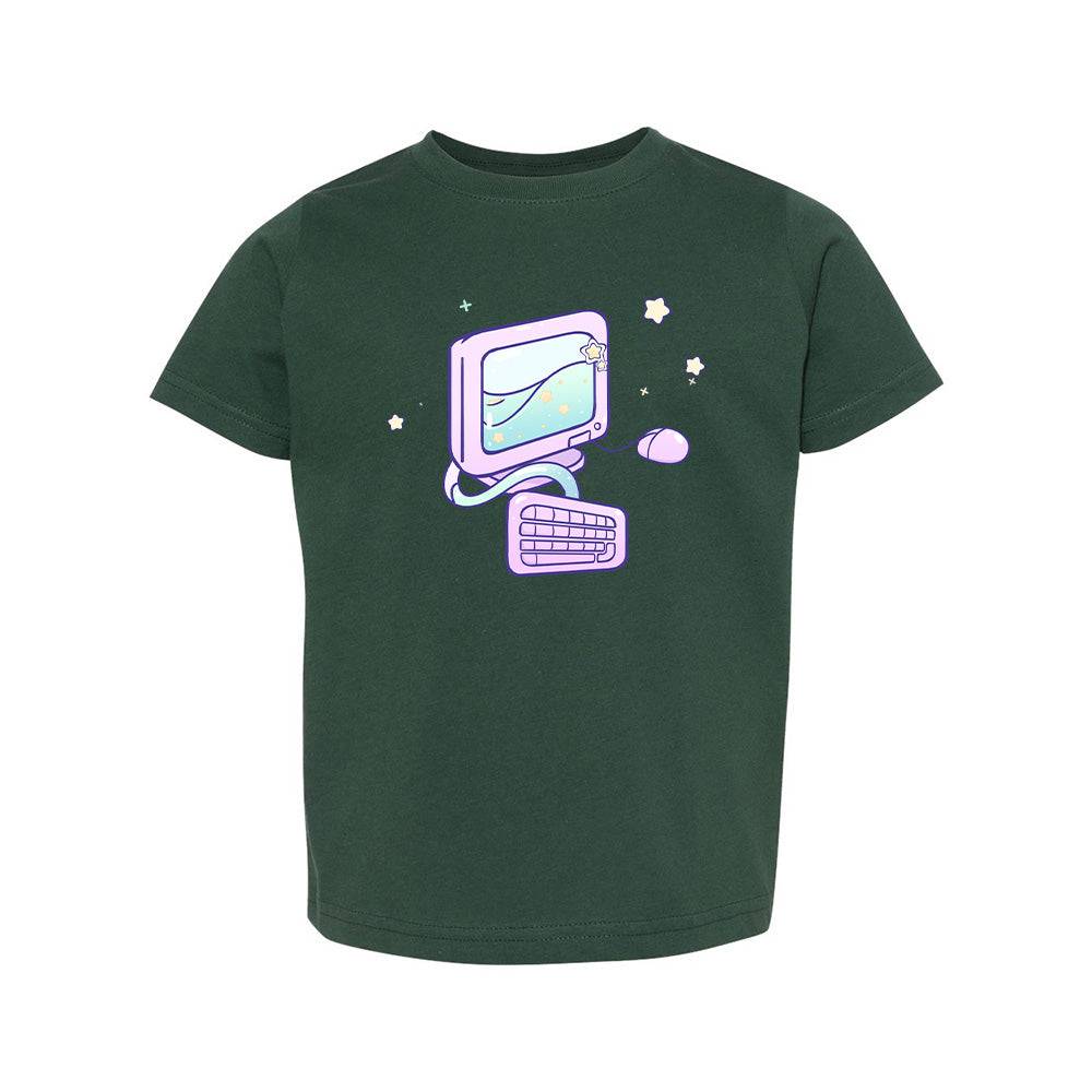 Computer Forest Green Toddler T-shirt