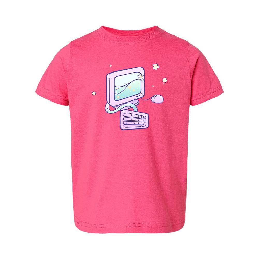 Computer Hot Pink Toddler T-shirt