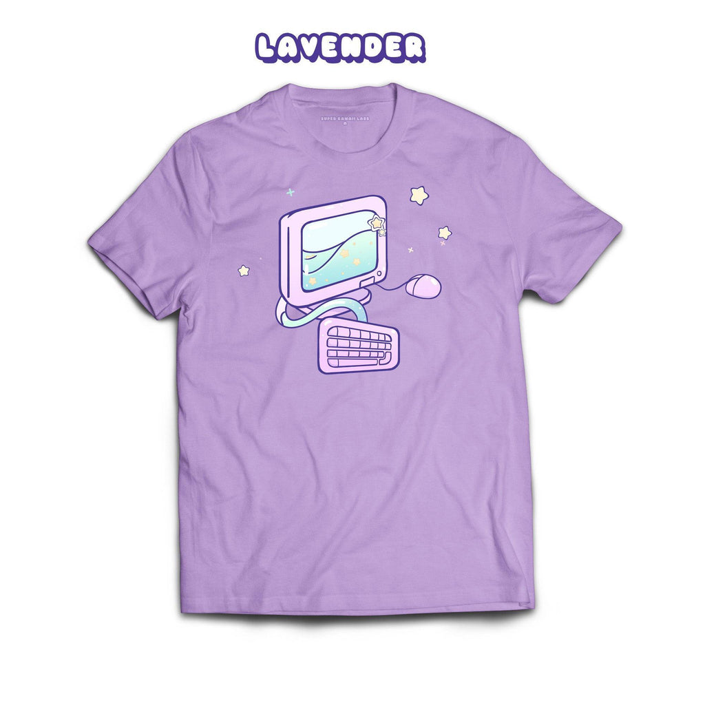 Computer T-shirt, Lavender 100% Ringspun Cotton T-shirt