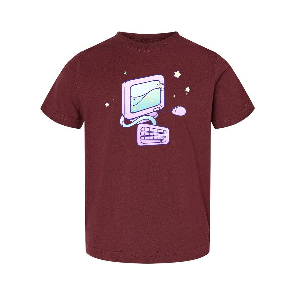 Computer Maroon Toddler T-shirt