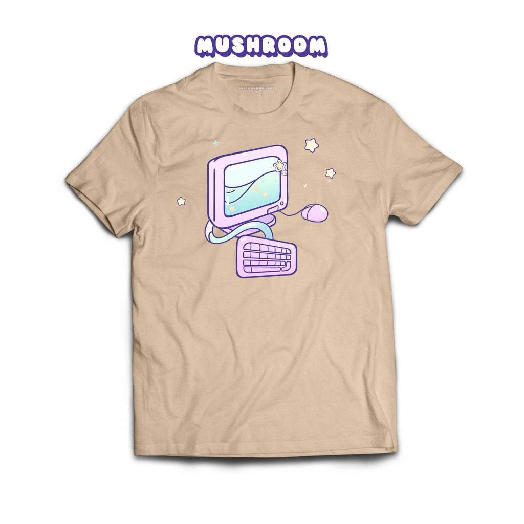 Computer T-shirt, Mushroom 100% Ringspun Cotton T-shirt