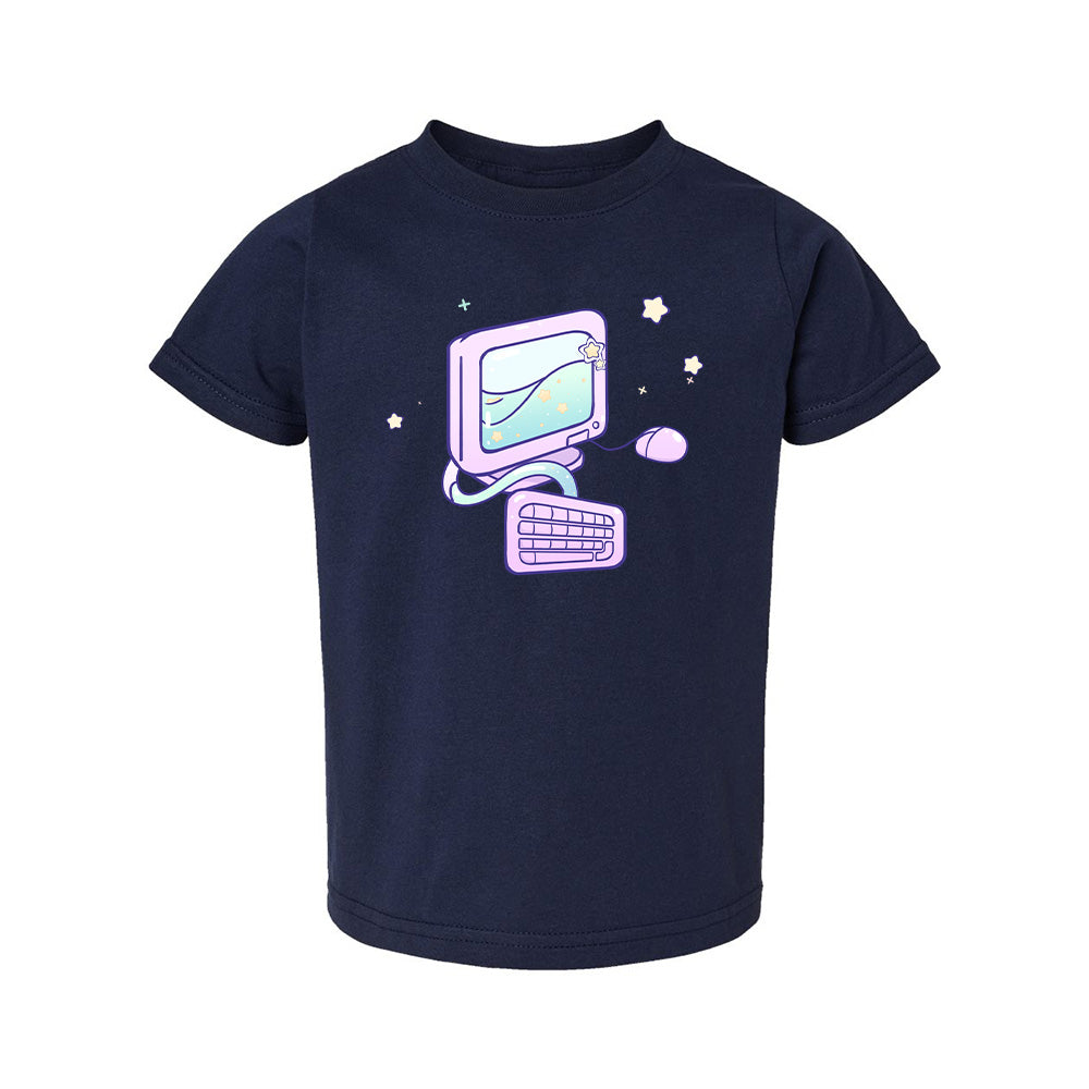 Computer Navy Toddler T-shirt