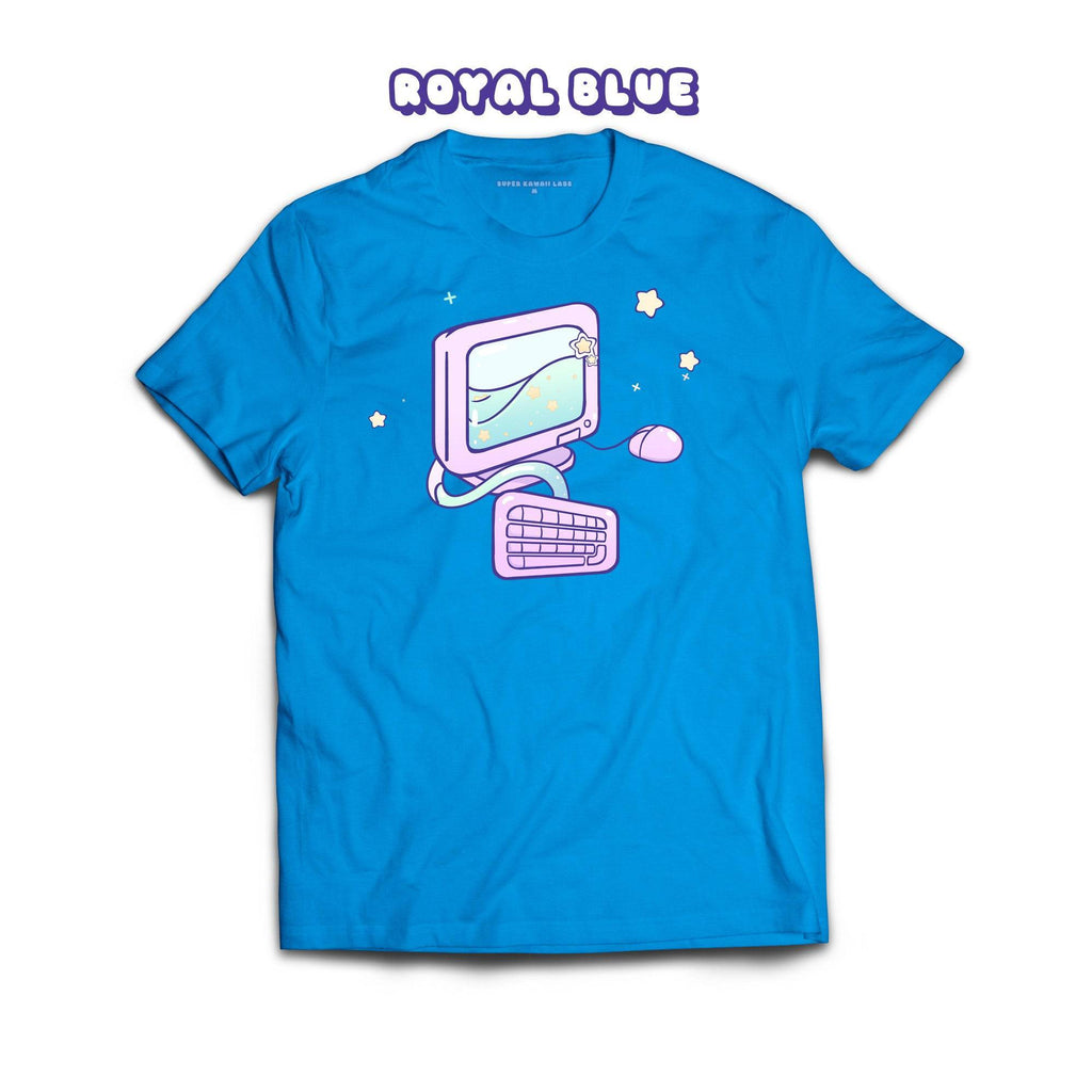 Computer T-shirt, Royal Blue 100% Ringspun Cotton T-shirt
