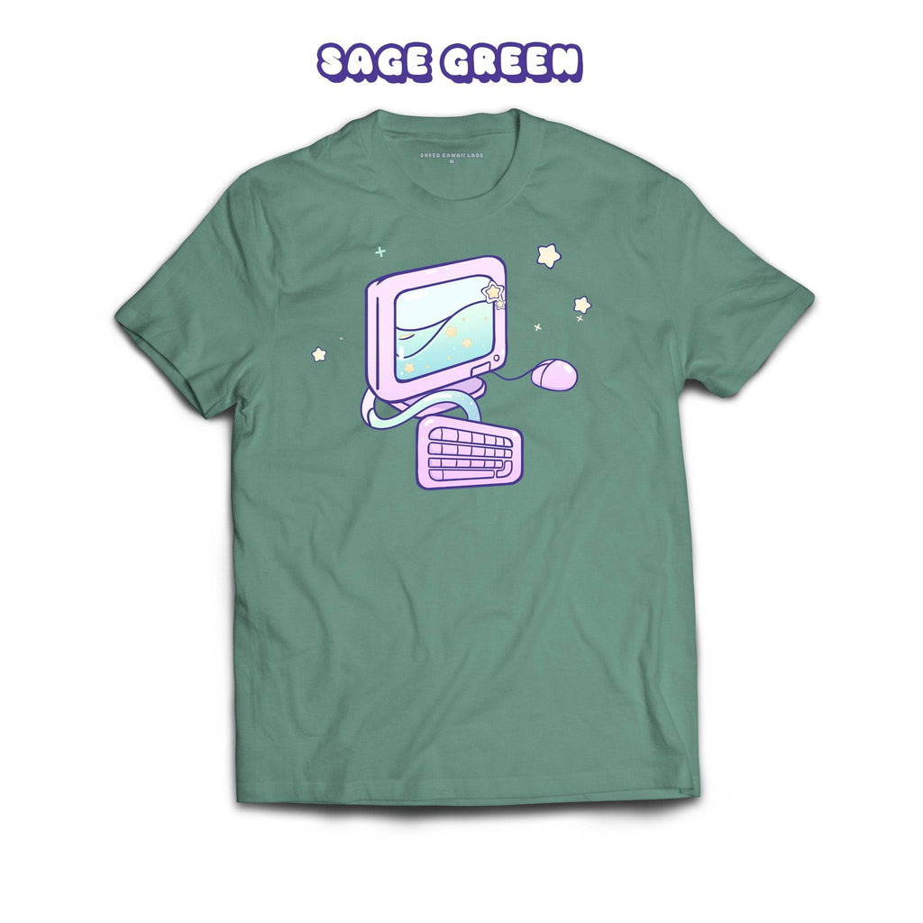 Computer T-shirt, Sage 100% Ringspun Cotton T-shirt