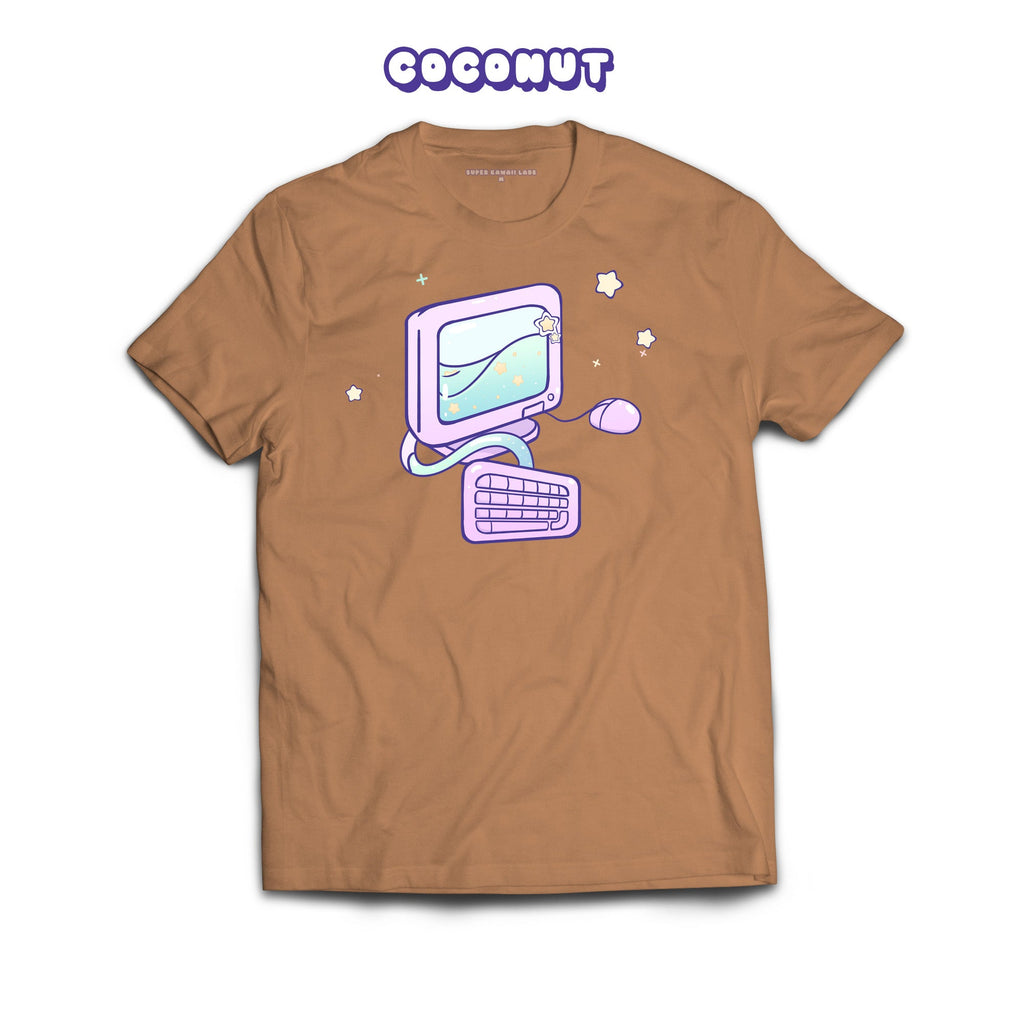 Computer T-shirt, Toasted Coconut 100% Ringspun Cotton T-shirt