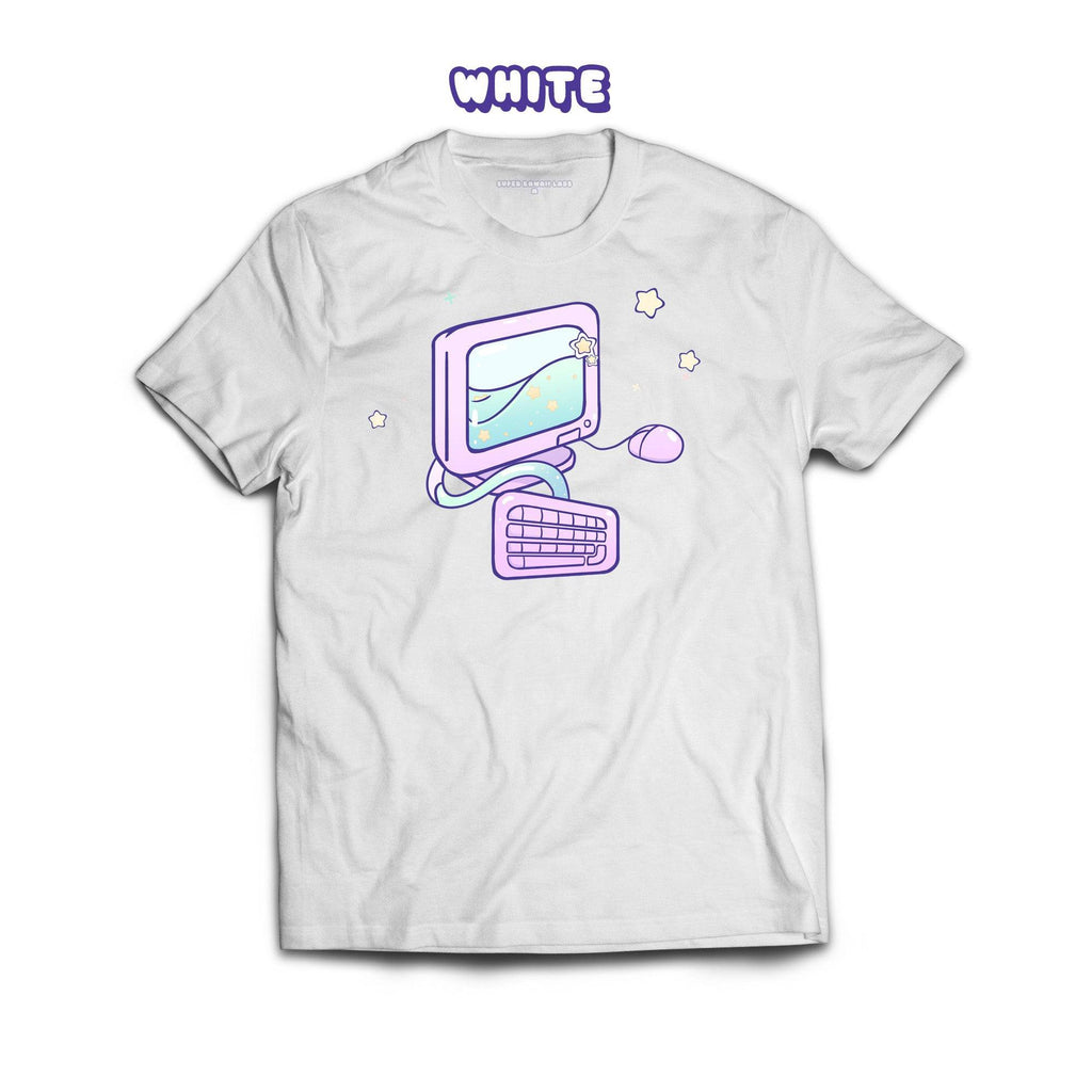 Computer T-shirt, White 100% Ringspun Cotton T-shirt