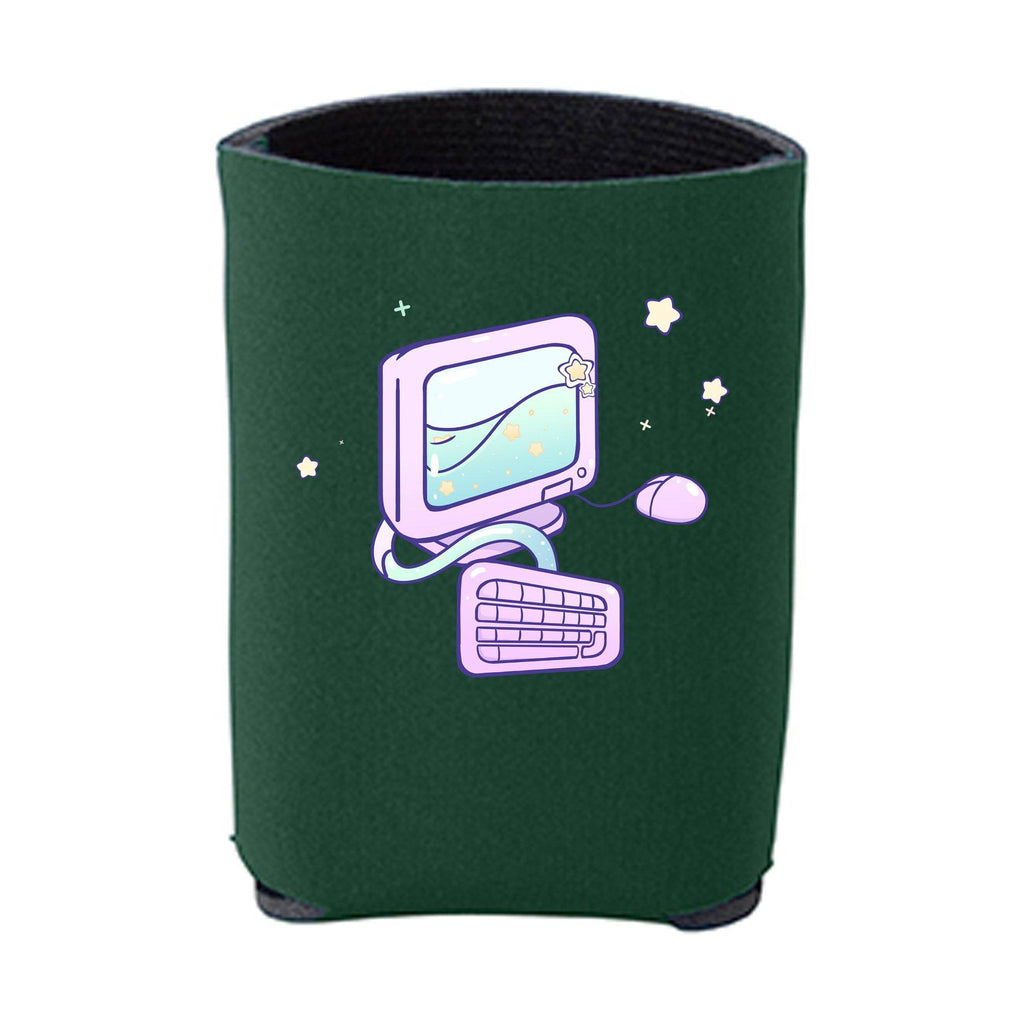 Kawaii Forest Green Computer Beverage Holder