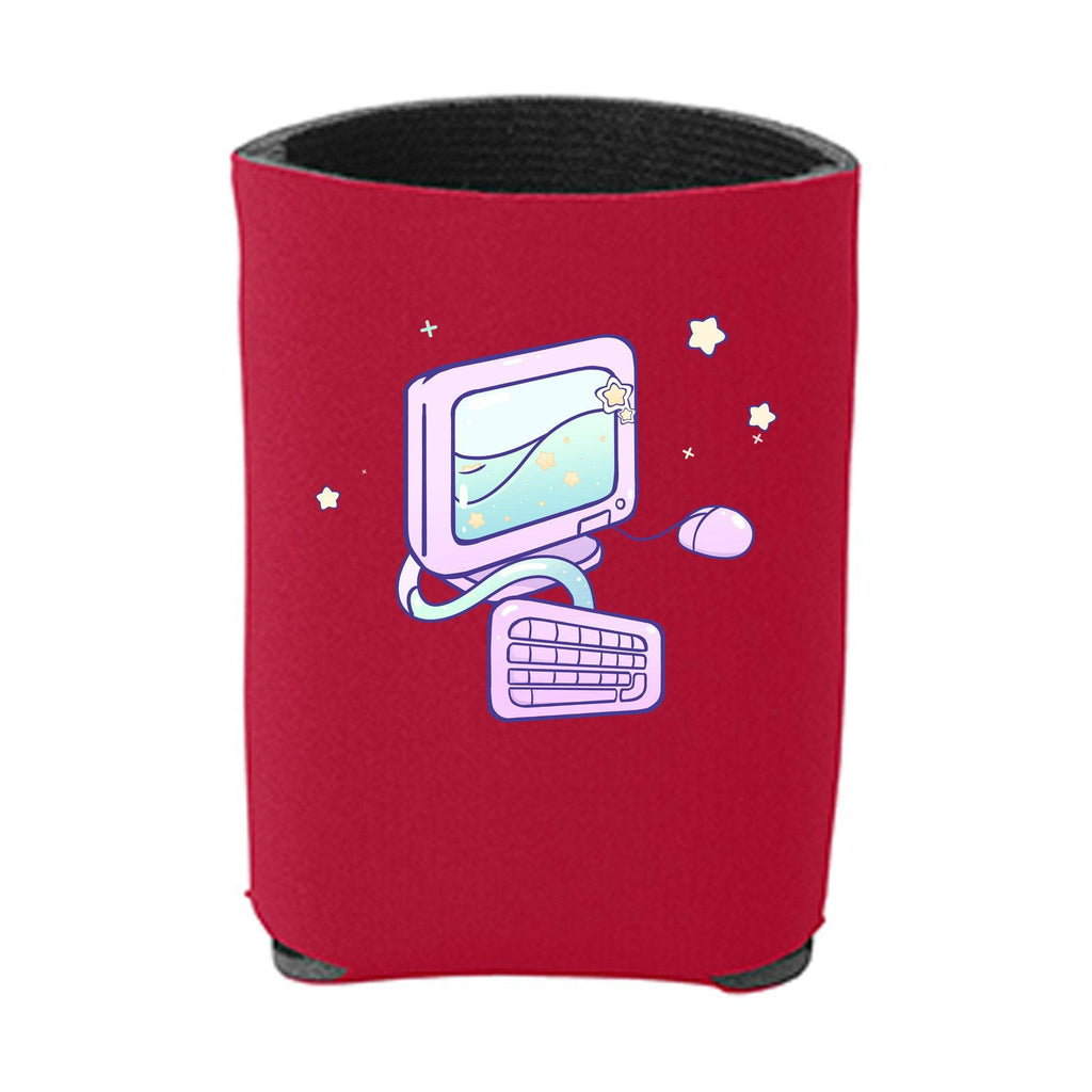 Kawaii Red Computer Beverage Holder