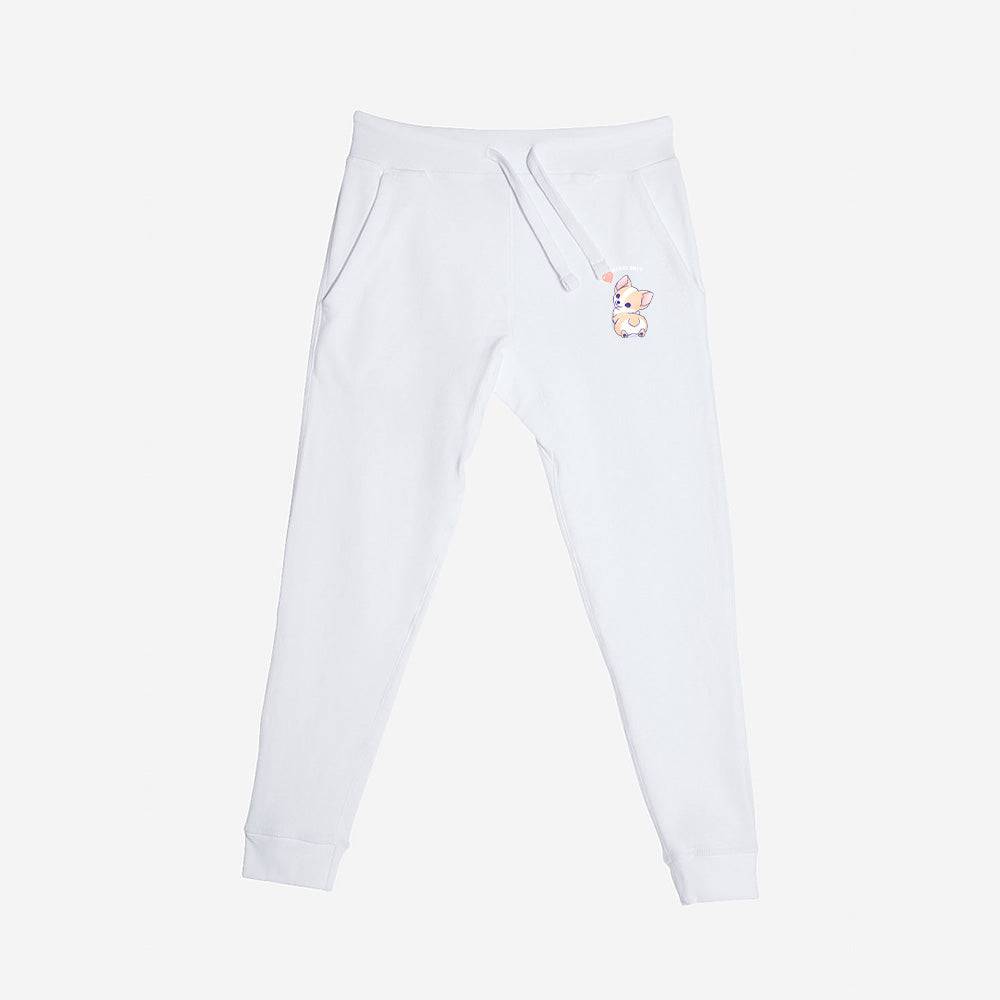 White Corgi Premium Fleece Sweatpants