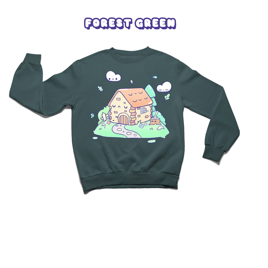 Cottage Forest Green Crewneck Sweatshirt