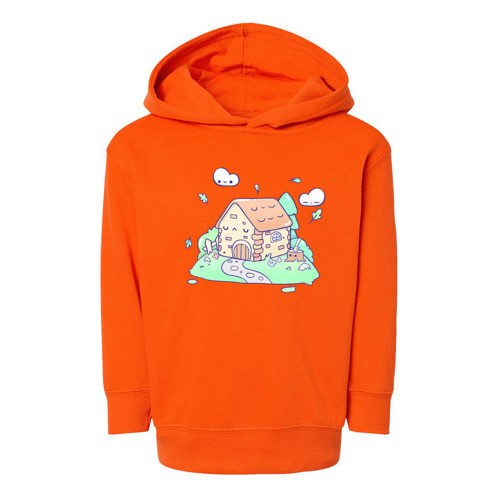 Orange Toddler Fleece Pullover Hoodie