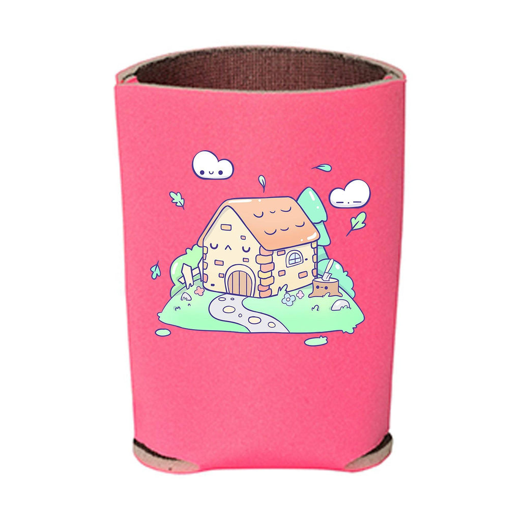 Kawaii Pink Cottage Beverage Holder