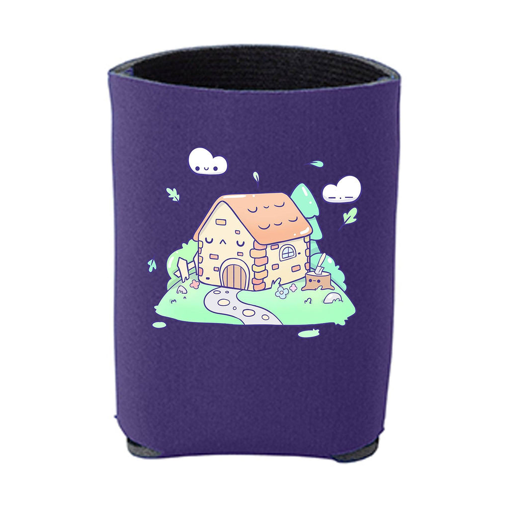 Kawaii Purple Cottage Beverage Holder