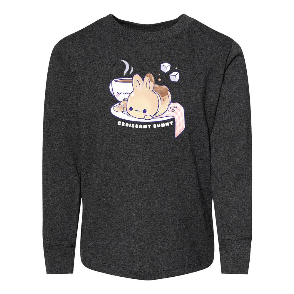 Heather Gray CrossaintBunny Toddler Longsleeve Sweatshirt