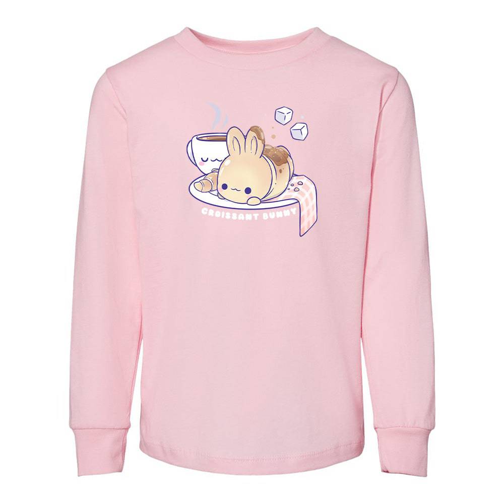Pink CrossaintBunny Toddler Longsleeve Sweatshirt