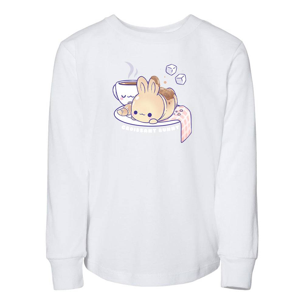 White CrossaintBunny Toddler Longsleeve Sweatshirt