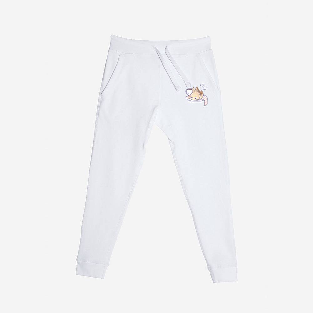 White CrossaintBunny Premium Fleece Sweatpants