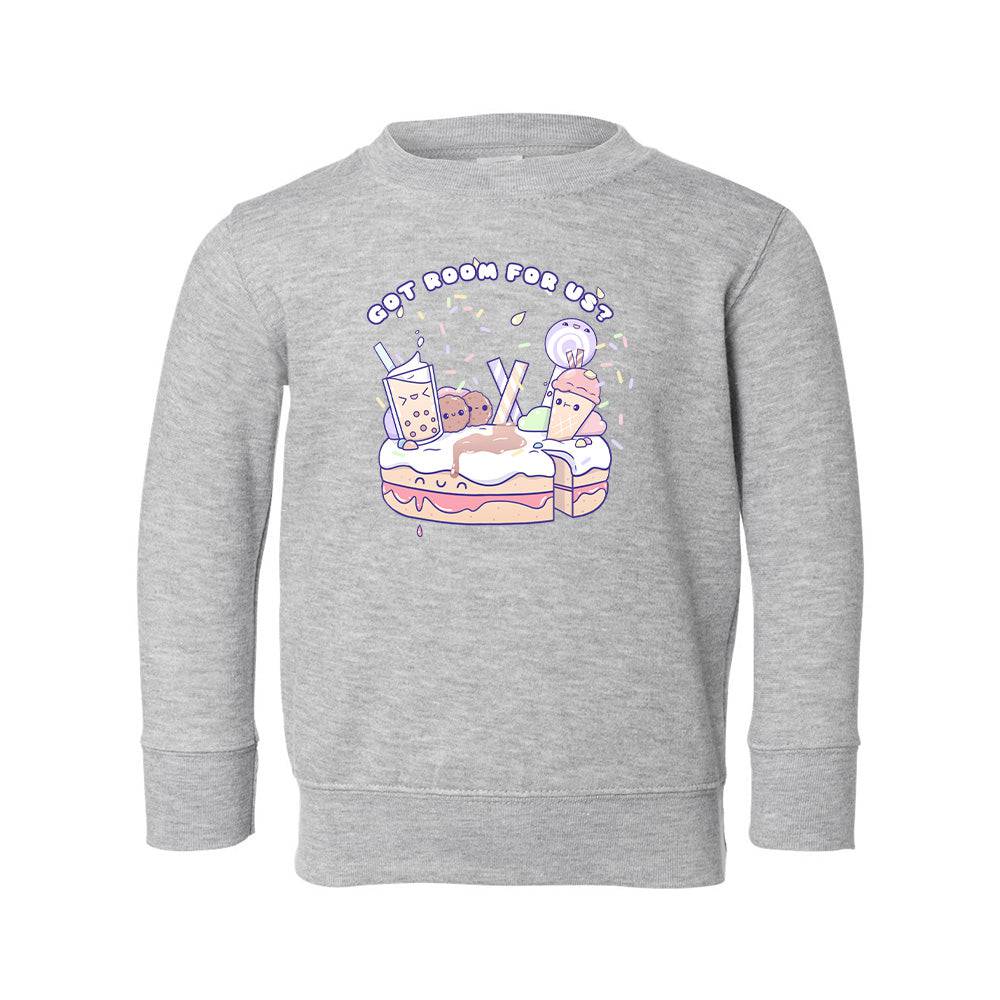 Heather Gray Dessert Toddler Crewneck Sweatshirt