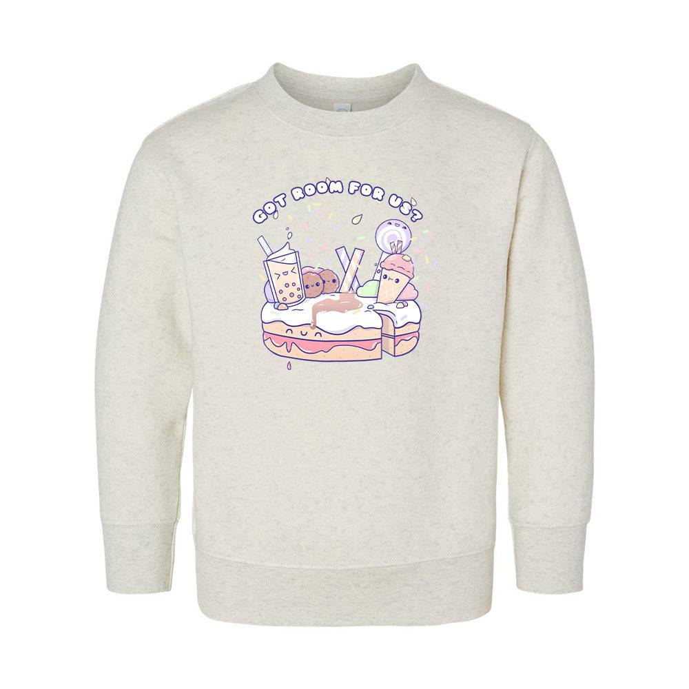 Natural Dessert Toddler Crewneck Sweatshirt