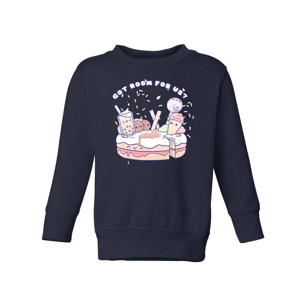 Navy Dessert Toddler Crewneck Sweatshirt