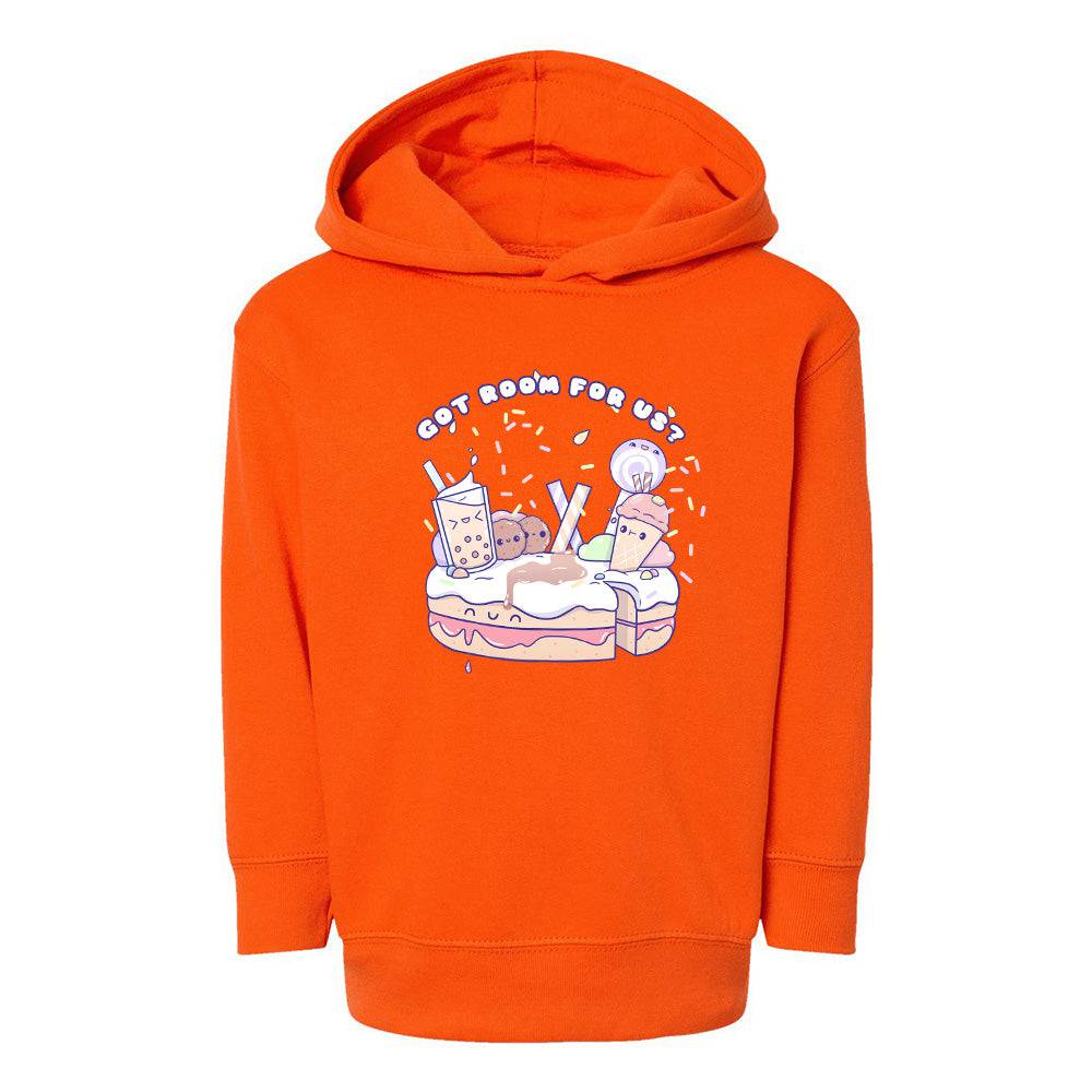 Orange Toddler Fleece Pullover Hoodie