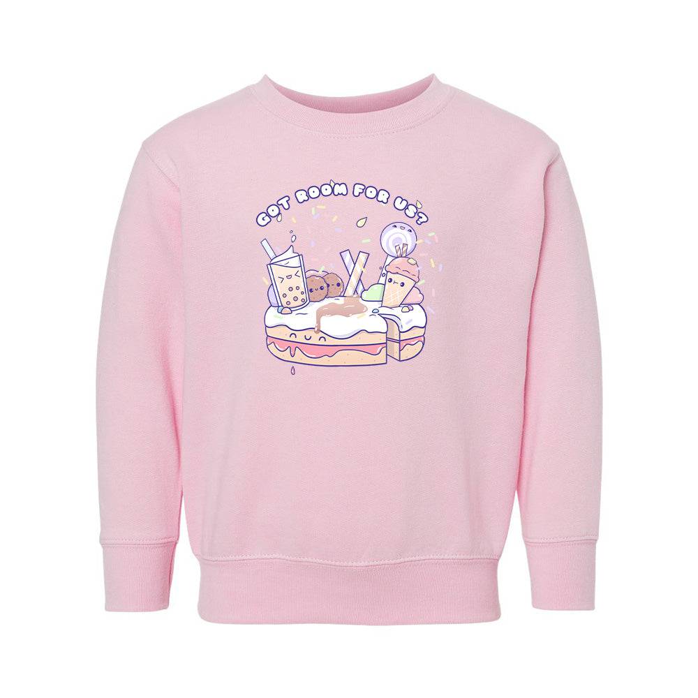 Pink Dessert Toddler Crewneck Sweatshirt