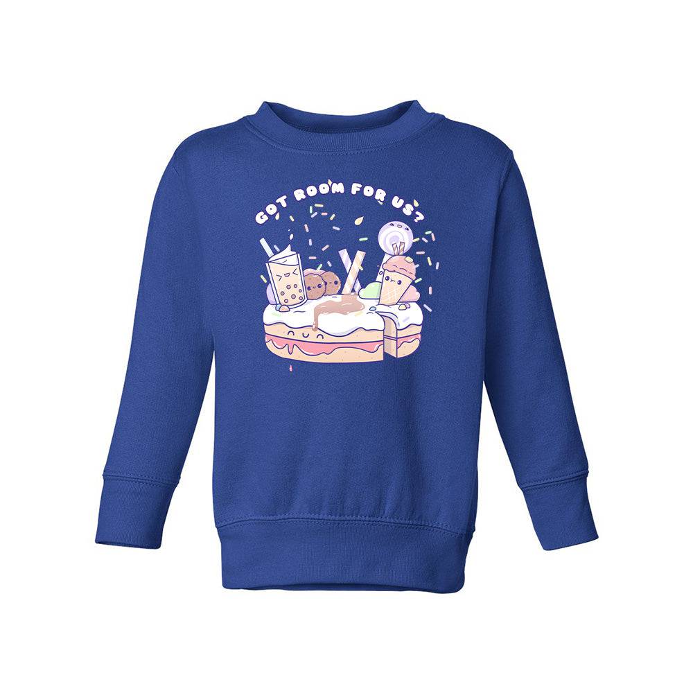 Royal Blue Dessert Toddler Crewneck Sweatshirt