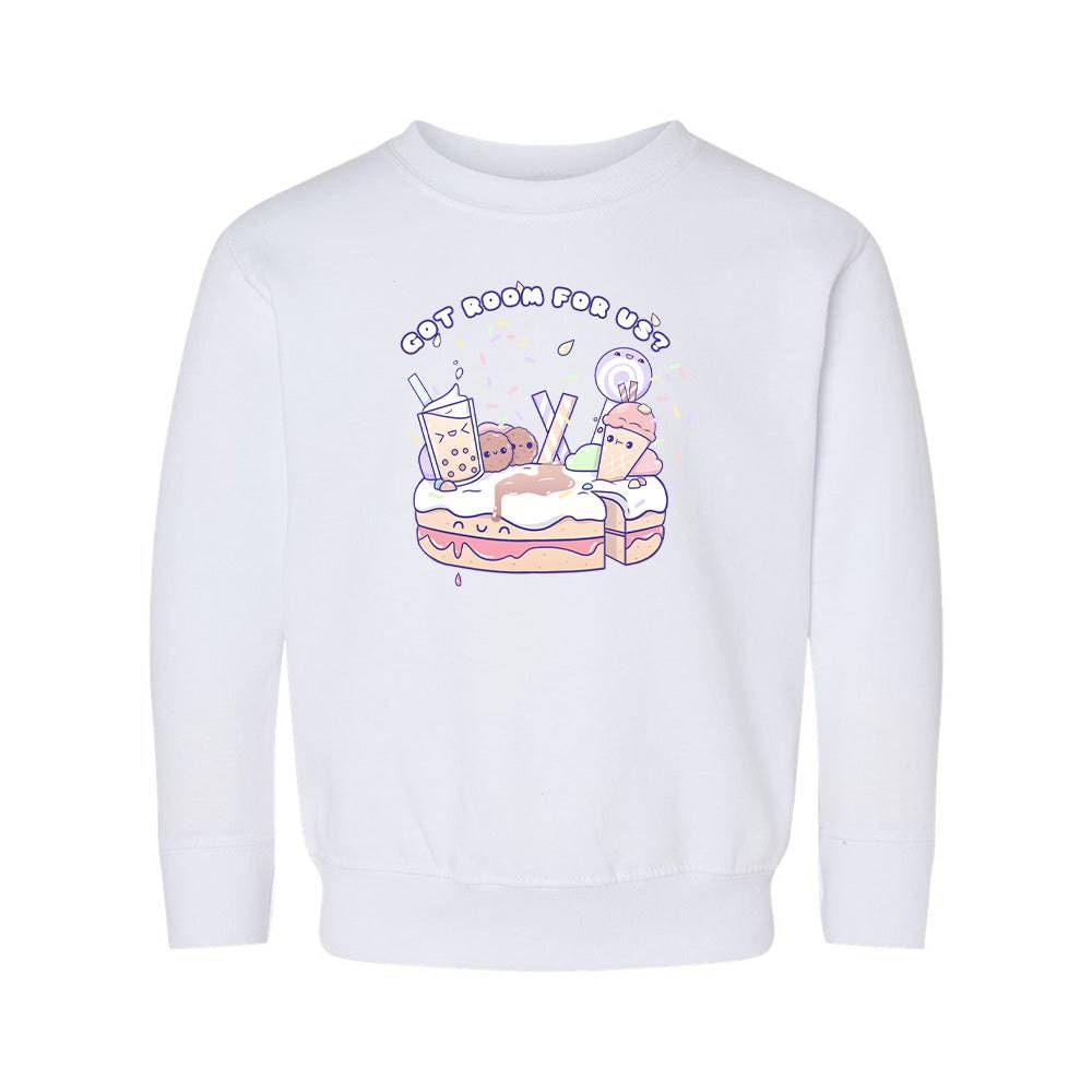 White Dessert Toddler Crewneck Sweatshirt