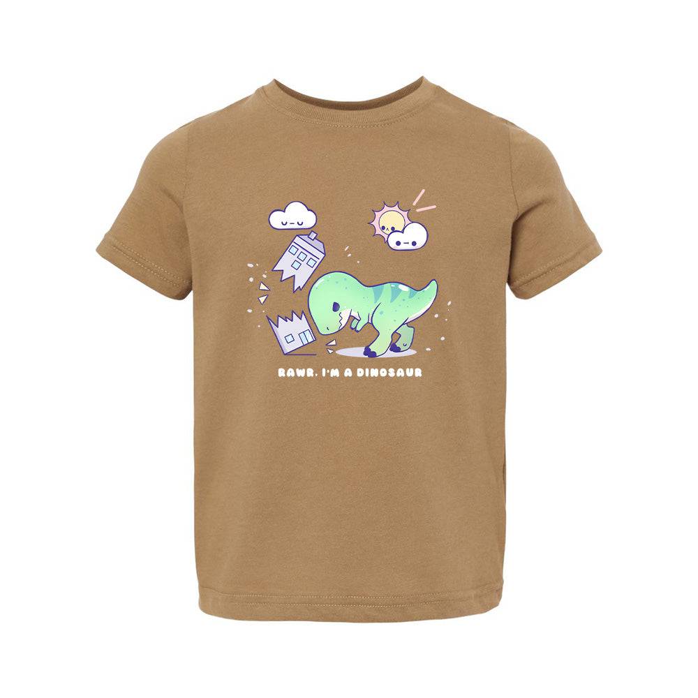 Dino Coyote Brown Toddler T-shirt