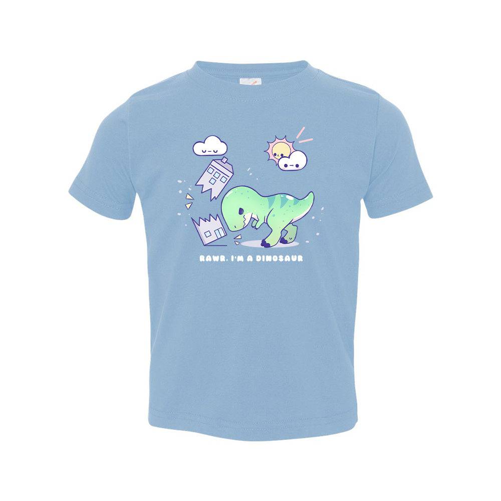 Dino Light Blue Toddler T-shirt