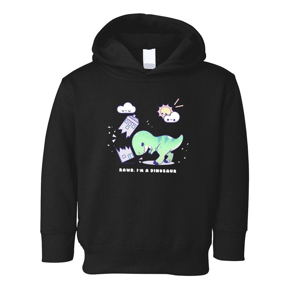 Black Toddler Fleece Pullover Hoodie