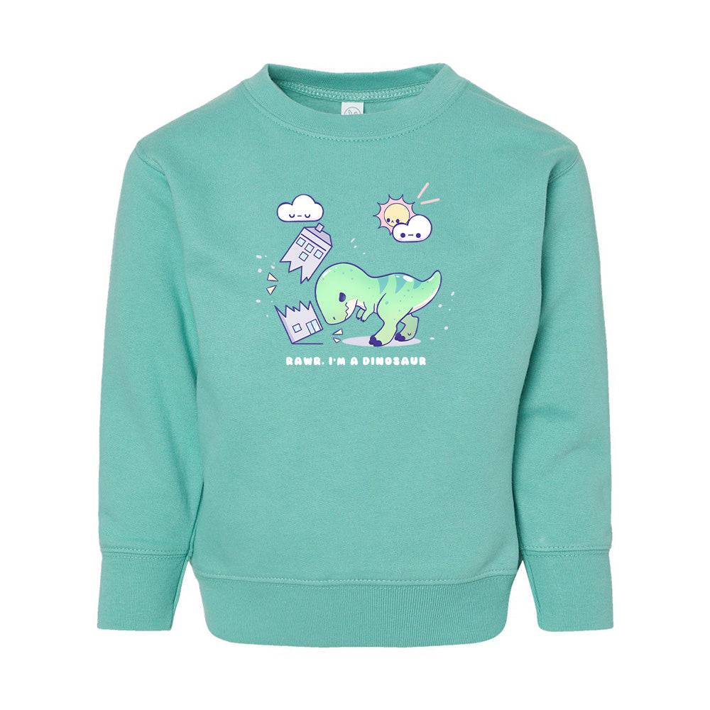 Chill Dino Toddler Crewneck Sweatshirt