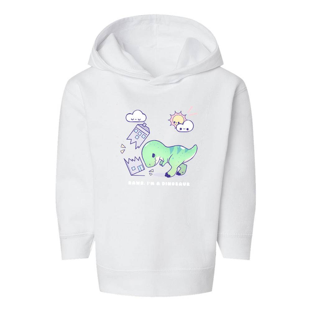 White Toddler Fleece Pullover Hoodie