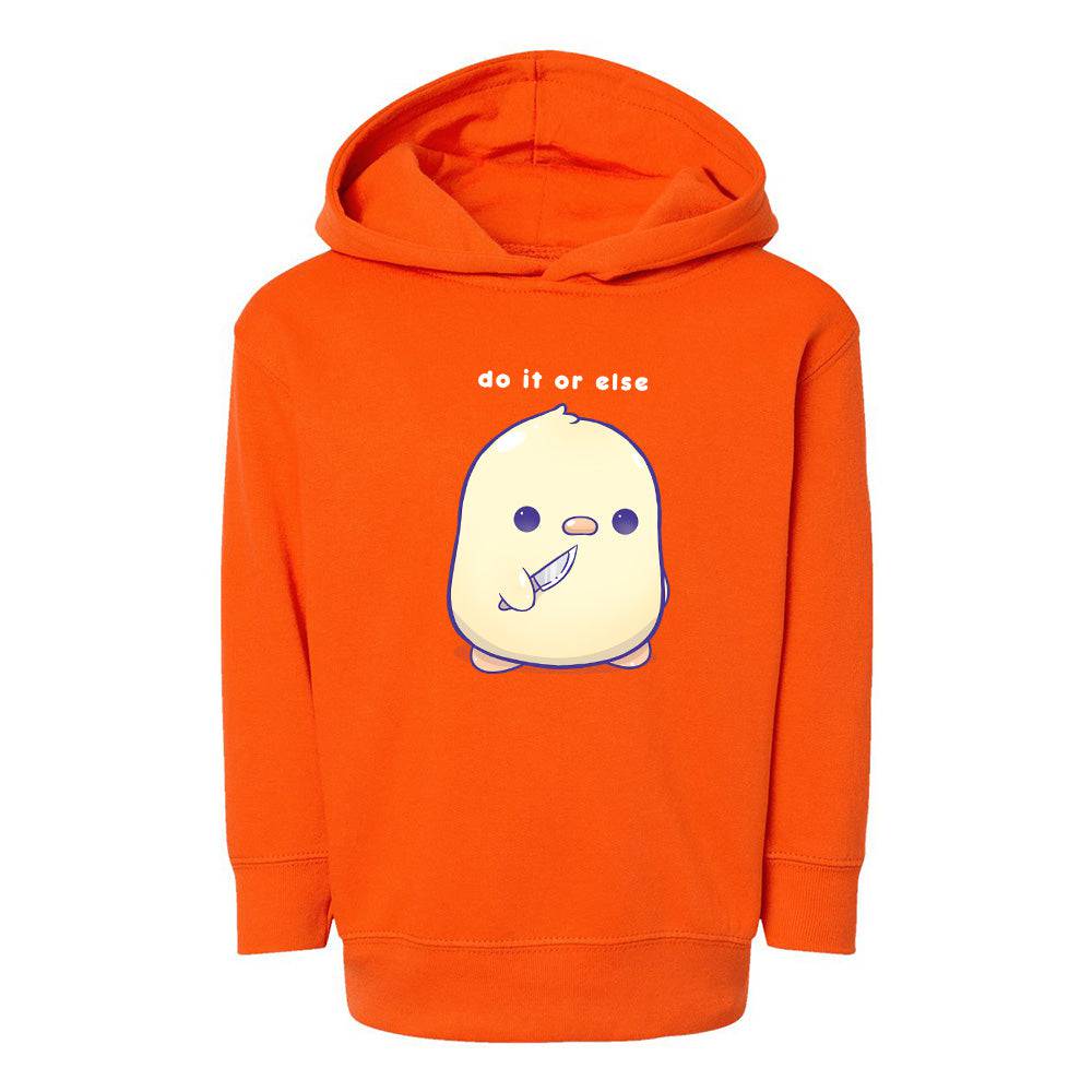 Orange Toddler Fleece Pullover Hoodie