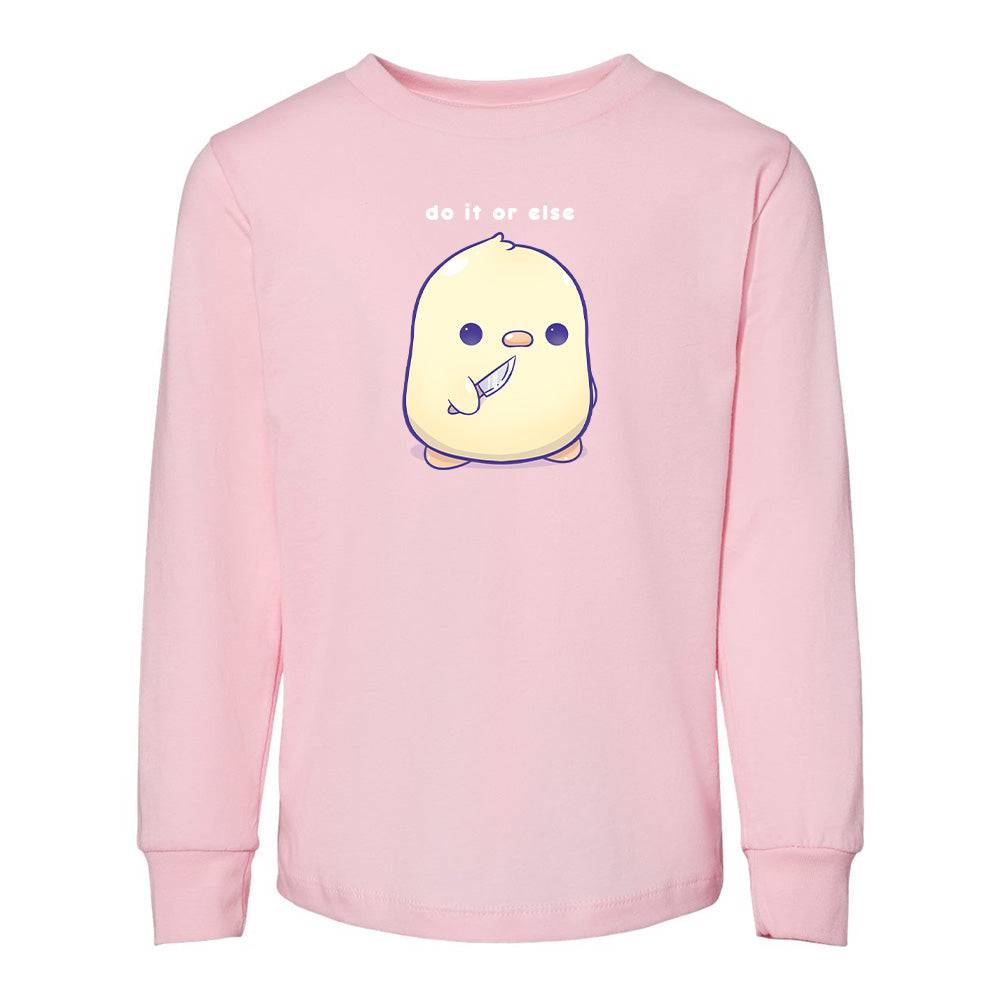 Pink DuckKnife Toddler Longsleeve Sweatshirt
