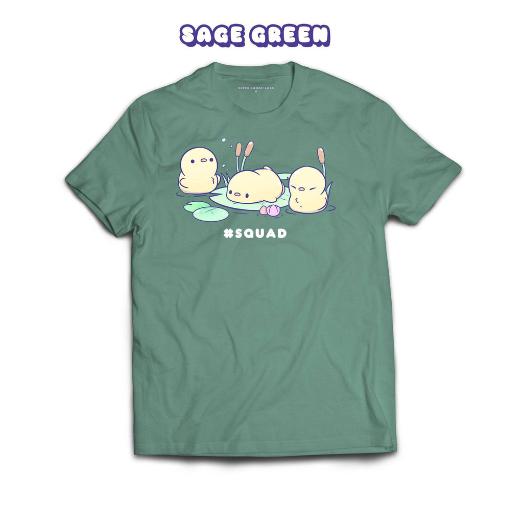 Duckies T-shirt, Sage 100% Ringspun Cotton T-shirt