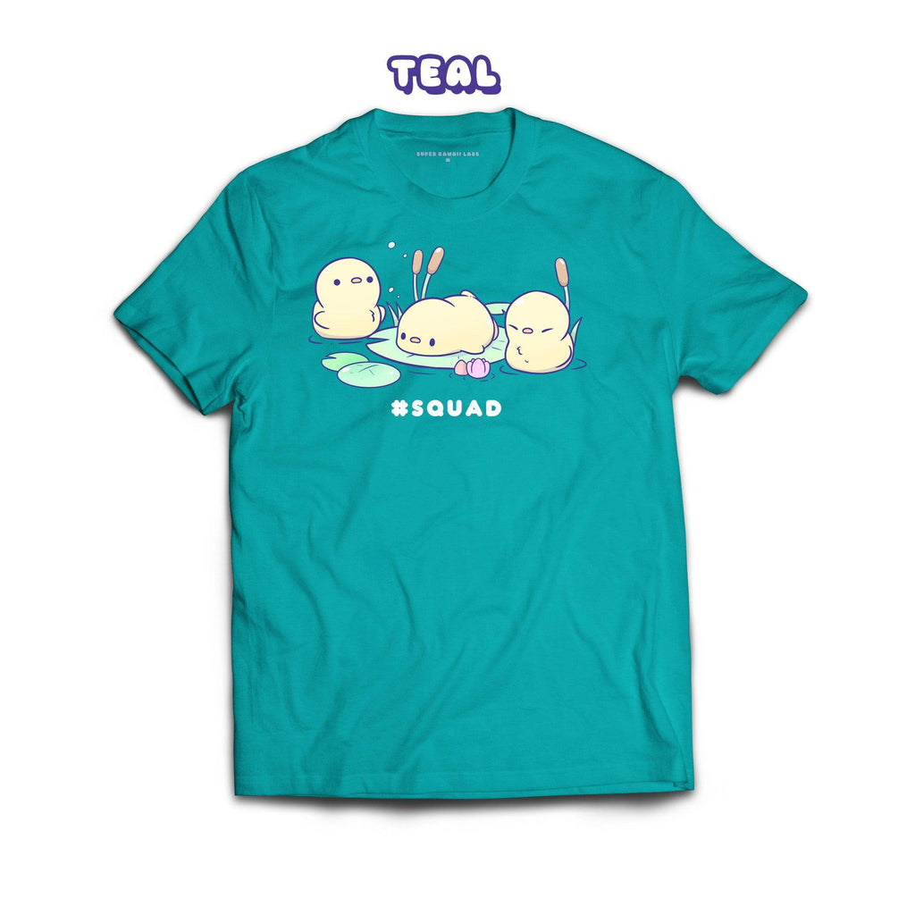 Duckies T-shirt, Teal 100% Ringspun Cotton T-shirt