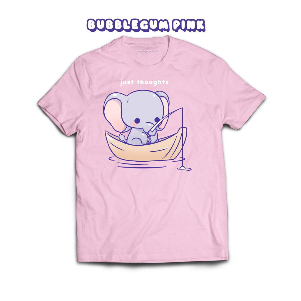 Elephant T-shirt, Bubblegum Pink 100% Ringspun Cotton T-shirt