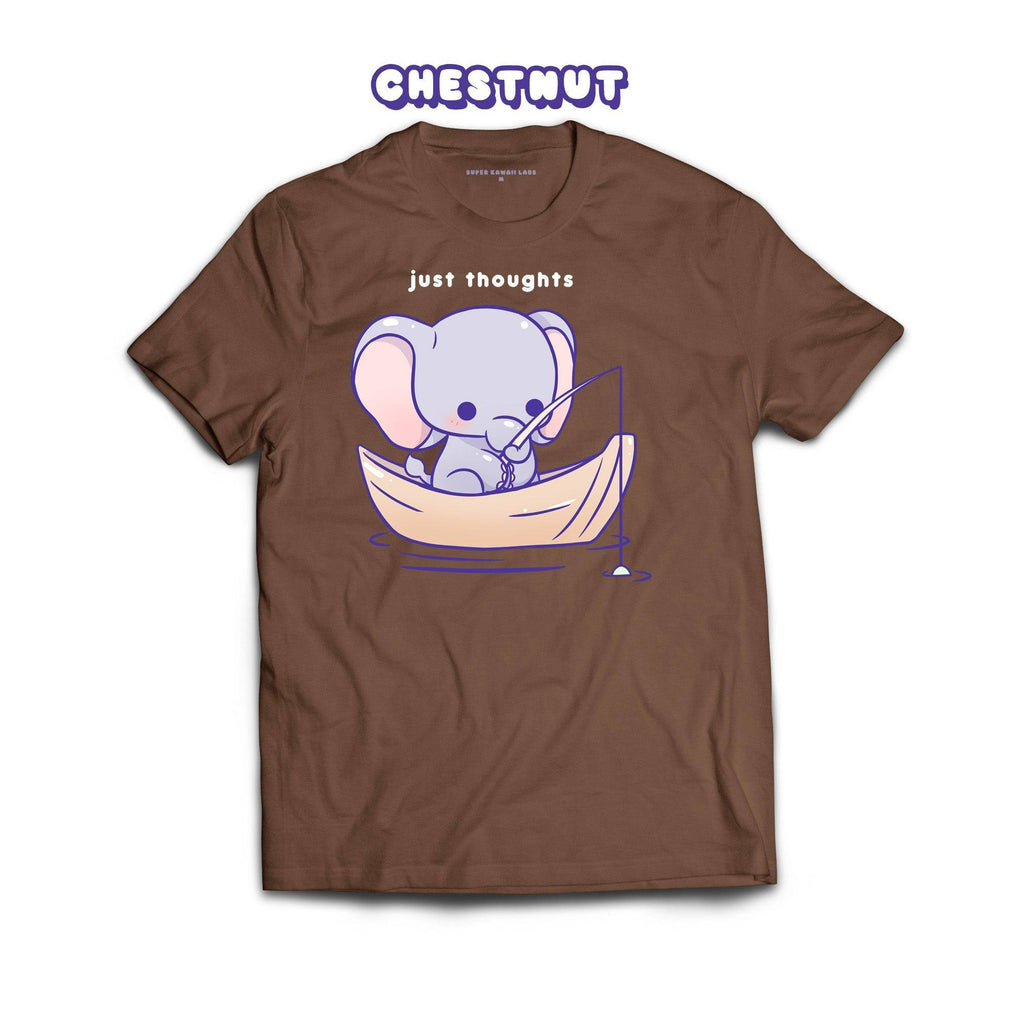 Elephant T-shirt, Chestnut 100% Ringspun Cotton T-shirt