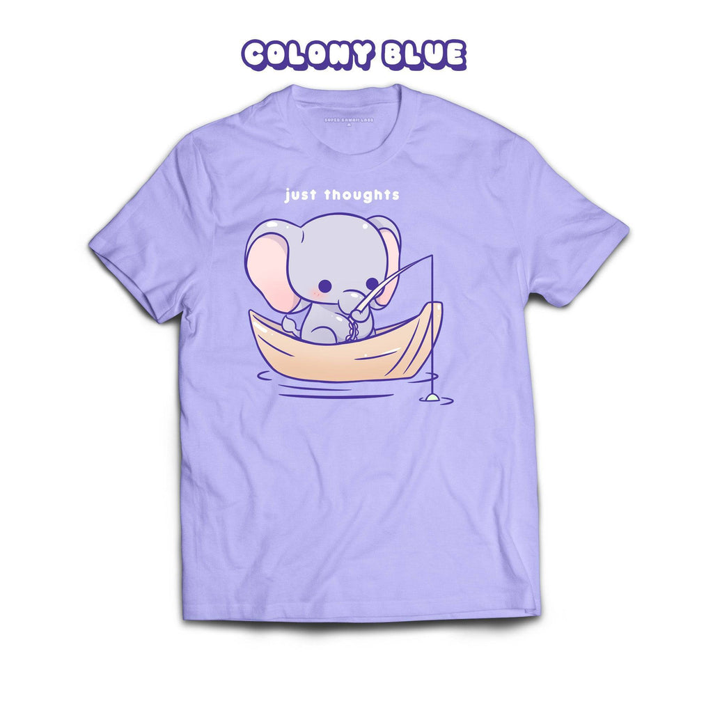 Elephant T-shirt, Colony Blue 100% Ringspun Cotton T-shirt