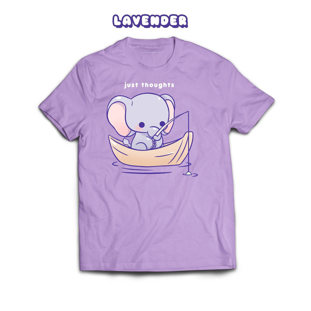 Elephant T-shirt, Lavender 100% Ringspun Cotton T-shirt