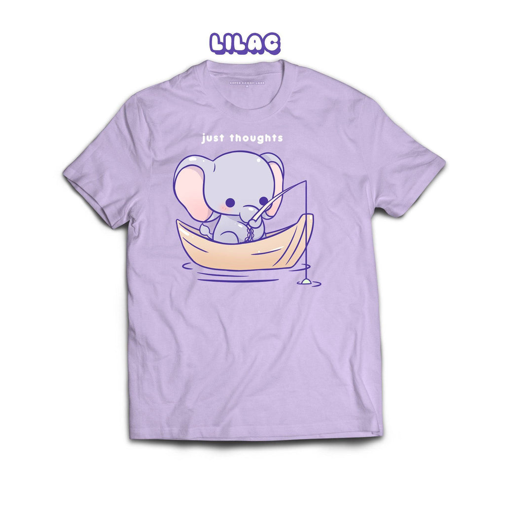 Elephant T-shirt, Lilac 100% Ringspun Cotton T-shirt