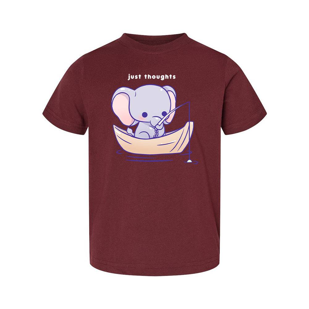 Elephant Maroon Toddler T-shirt