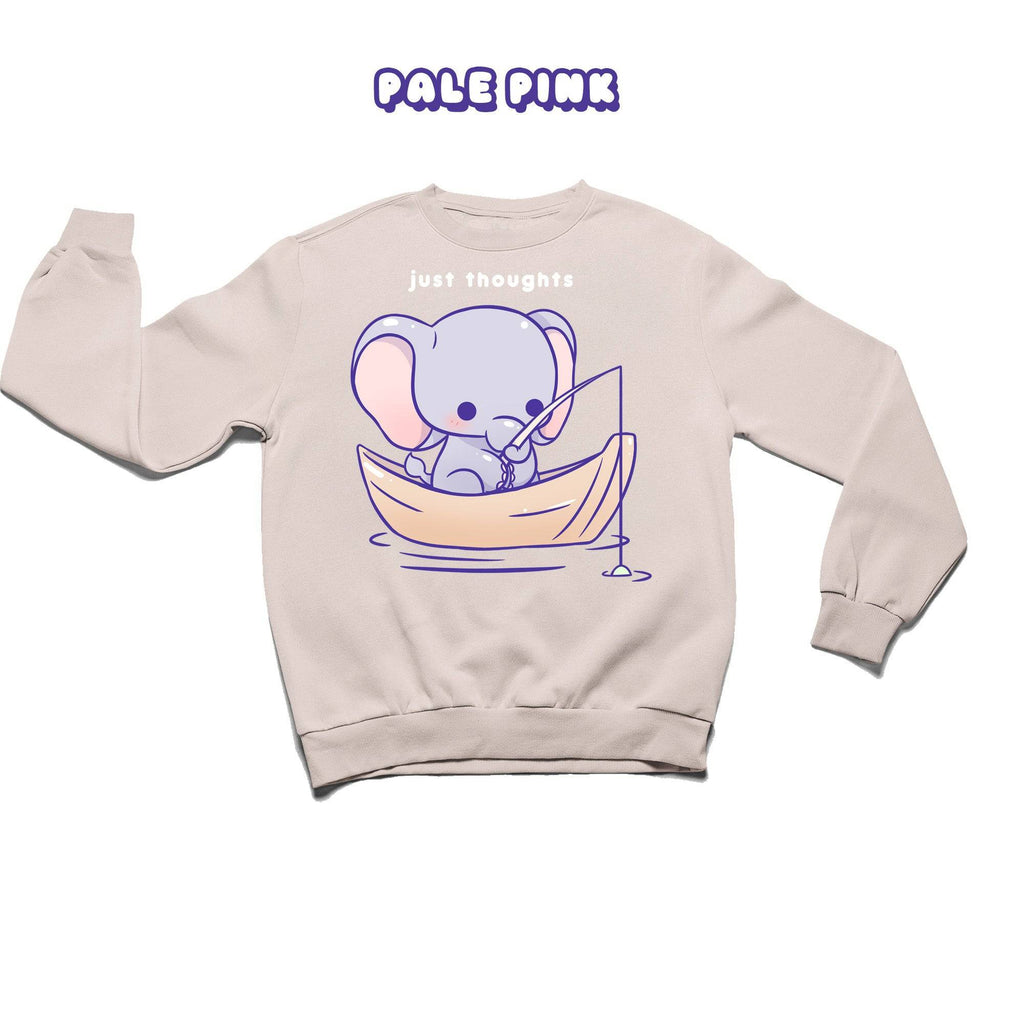Elephant Pale Pink Crewneck Sweatshirt