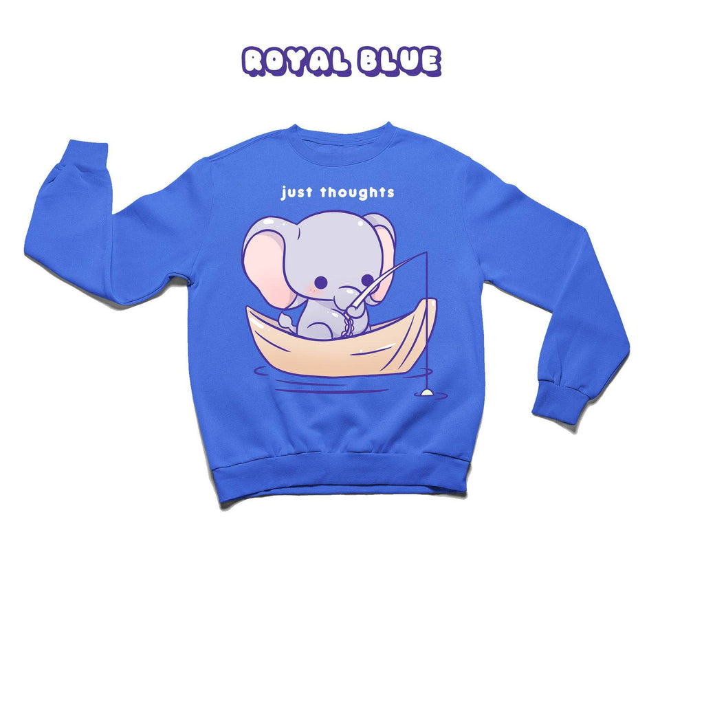 Elephant Royal Blue Crewneck Sweatshirt