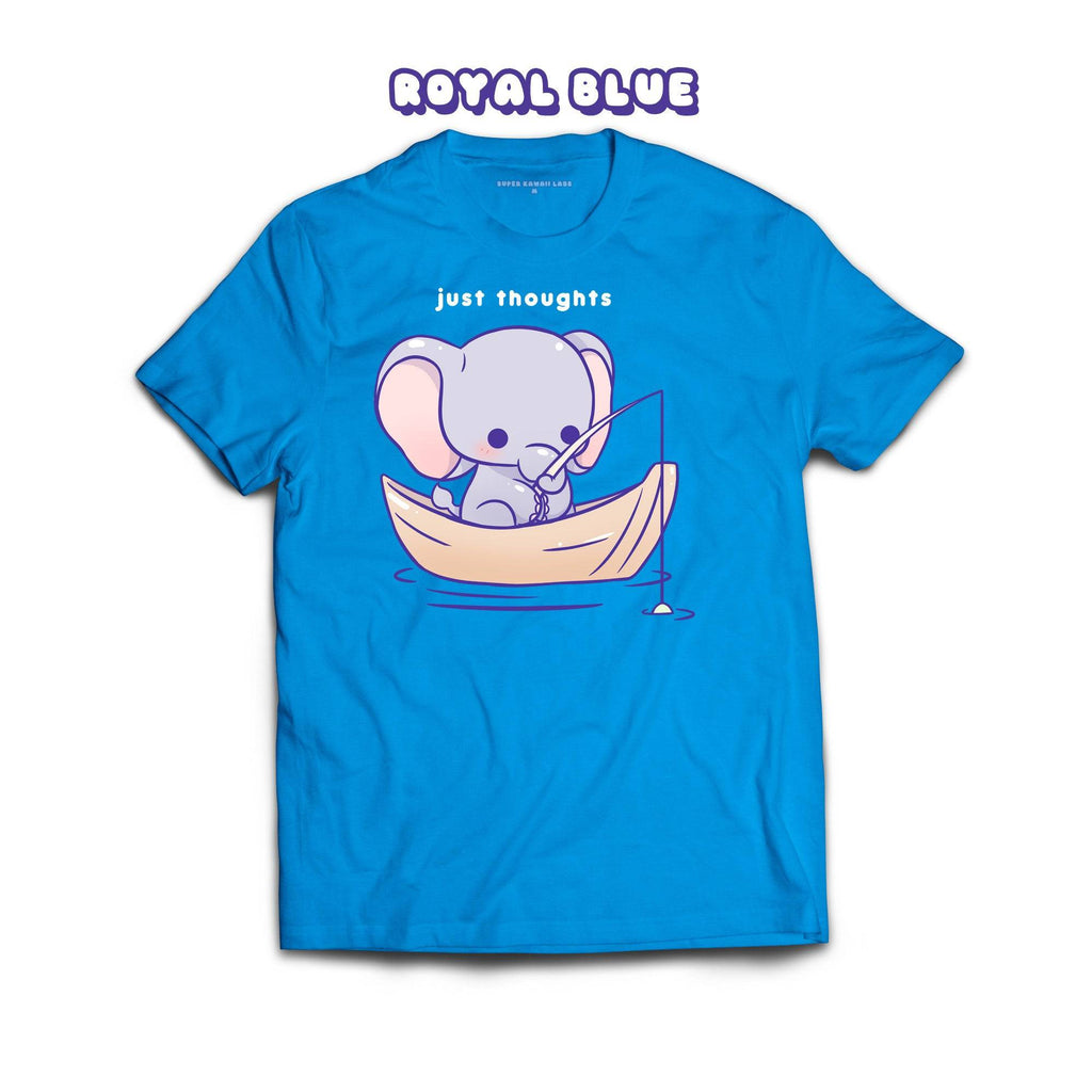 Elephant T-shirt, Royal Blue 100% Ringspun Cotton T-shirt