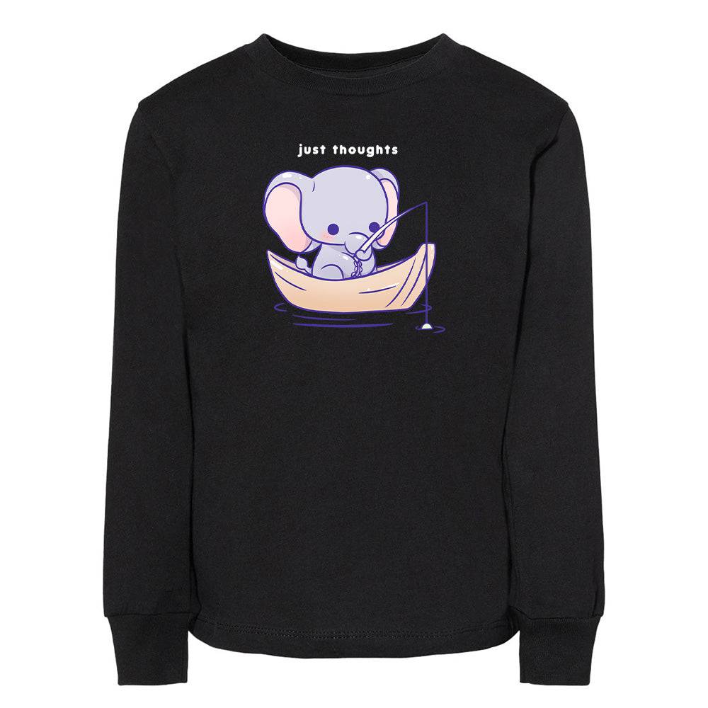 Black Elephant Toddler Longsleeve Sweatshirt