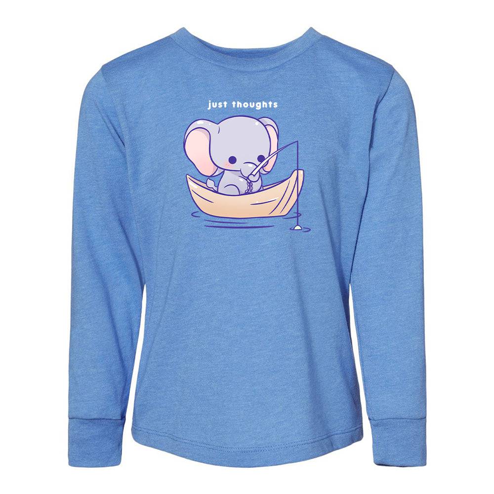 Blue Elephant Toddler Longsleeve Sweatshirt