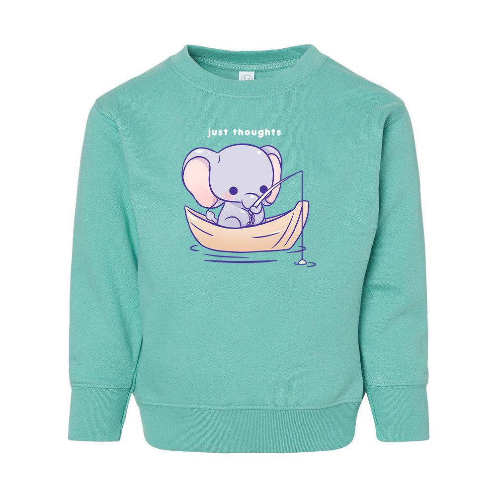 Chill Elephant Toddler Crewneck Sweatshirt
