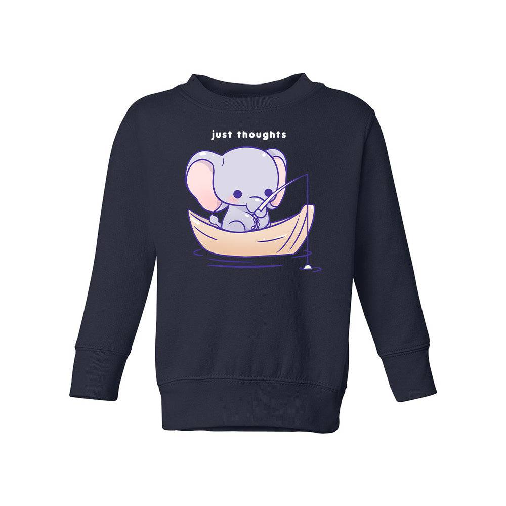 Navy Elephant Toddler Crewneck Sweatshirt